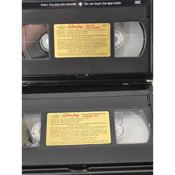 Vintage I Love Lucy The Collector's Edition Lot of 6 VHS Video Tapes - Series - Picture 3 of 5